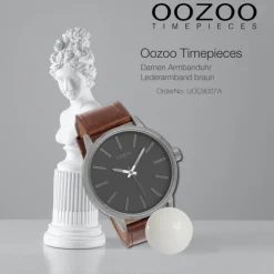 Oozoo Damen Armbanduhr Timepieces Analog Leder braun UOC9027A