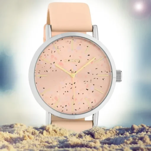 Oozoo Damen Armbanduhr Timepieces Analog Leder rosa UOC10410