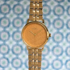 Oozoo Damen Armbanduhr Timepieces C10557 Analog Edelstahl gold UOC10557