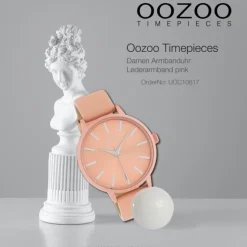 Oozoo Damen Armbanduhr Timepieces C10617 Analog Leder pink UOC10617