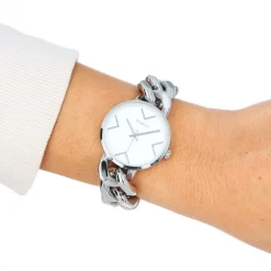 Oozoo Damen Armbanduhr Timepieces Analog Edelstahl silber UOC11125