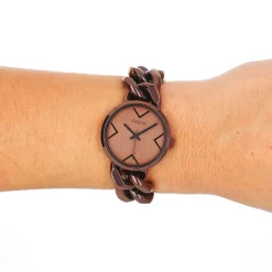 Oozoo Damen Armbanduhr Timepieces Analog Edelstahl bronze UOC11129
