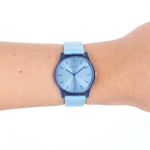 Oozoo Damen Armbanduhr Timepieces Analog Leder blau UOC11140