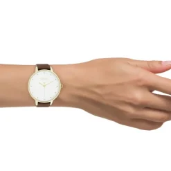 Oozoo Damen Armbanduhr Timepieces C11038 Analog Leder braun UOC11038