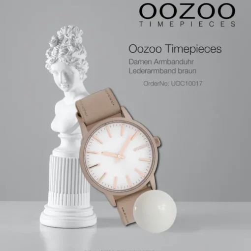 Oozoo Damen Armbanduhr Timepieces Analog Leder rosa UOC10017