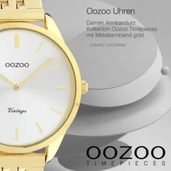 Oozoo Damen Armbanduhr Timepieces Analog Metall gold UOC9986A