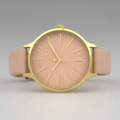 Oozoo Damen Armbanduhr Timepieces Analog Leder rosa UOC10121