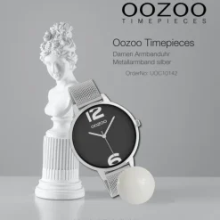 Oozoo Damen Armbanduhr Timepieces Analog Metall silber UOC10142