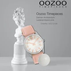 Oozoo Damen Armbanduhr Timepieces Analog Leder pink UOC10189
