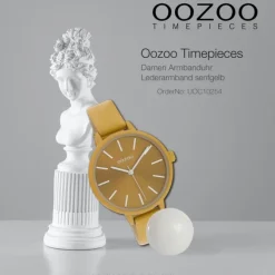 Oozoo Damen Armbanduhr Timepieces Analog Leder senfgelb UOC10254