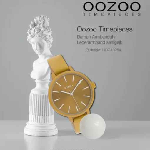 Oozoo Damen Armbanduhr Timepieces Analog Leder senfgelb UOC10254