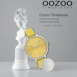 Oozoo Damen Armbanduhr Timepieces Analog Leder gelb UOC10256