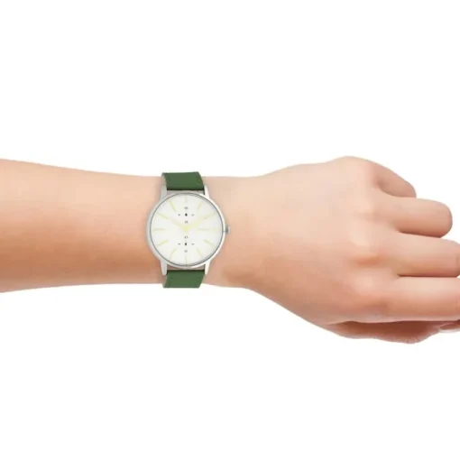 Oozoo Damen Armbanduhr Timepieces Analog Leder grün UOC10586