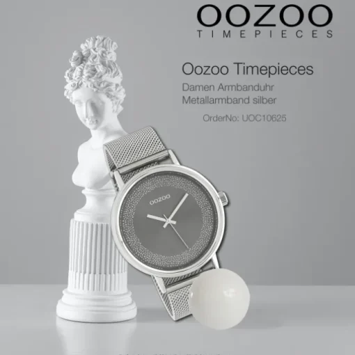 Oozoo Damen Armbanduhr Timepieces Analog Metall silber UOC10625