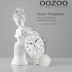 Oozoo Damen Armbanduhr Timepieces Analog Metall silber UOC10630