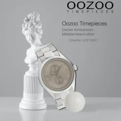 Oozoo Damen Armbanduhr Timepieces Analog Metall silber UOC10631
