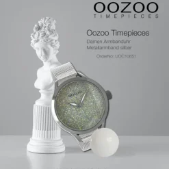 Oozoo Damen Armbanduhr Timepieces Analog Metall silber UOC10651