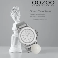 Oozoo Damen Armbanduhr Timepieces Analog Metall silber UOC10737