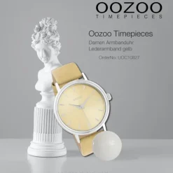 Oozoo Damen Armbanduhr Timepieces Analog Leder gelb UOC10827