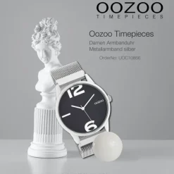 Oozoo Damen Armbanduhr Timepieces Analog Metall silber UOC10866