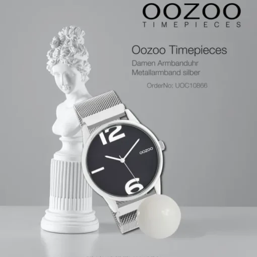 Oozoo Damen Armbanduhr Timepieces Analog Metall silber UOC10866