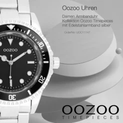 Oozoo Damen Armbanduhr Timepieces Analog Edelstahl silber UOC11147