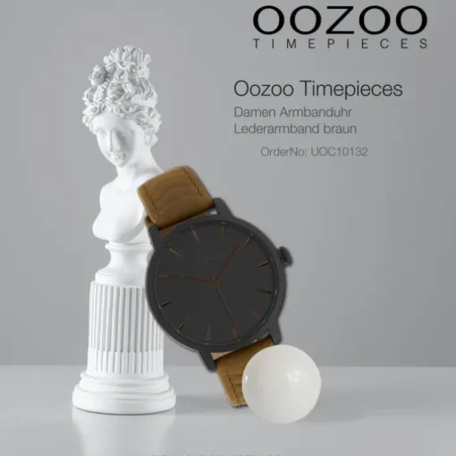 Oozoo Damen Armbanduhr Timepieces Analog Leder braun UOC10132