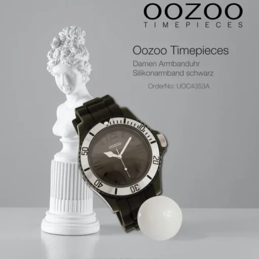 Oozoo Damen Armbanduhr Timepieces Analog Silikon schwarz UOC4353A