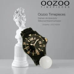 Oozoo Damen Armbanduhr Timepieces Analog Silikon schwarz UOC4354A