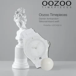 Oozoo Damen Armbanduhr Timepieces Analog Silikon weiß UOC4361A