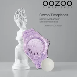Oozoo Damen Armbanduhr Timepieces Analog Silikon lila UOC4365A
