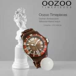 Oozoo Damen Armbanduhr Timepieces Analog Silikon braun UOC4663A
