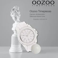 Oozoo Damen Armbanduhr Timepieces Analog Silikon rosa UOC4917A