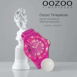 Oozoo Damen Armbanduhr Timepieces Analog Silikon pink UOC5047A