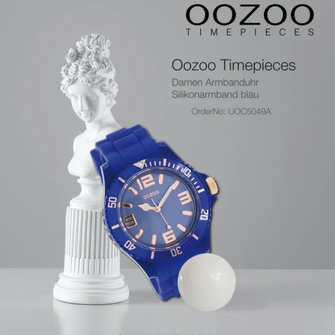 Oozoo Damen Armbanduhr Timepieces Analog Silikon blau UOC5049A