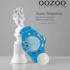 Oozoo Damen Armbanduhr Timepieces Analog Silikon blau UOC5057A