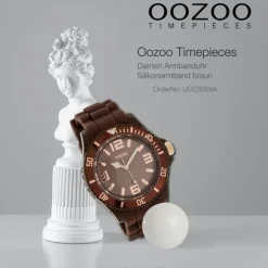 Oozoo Damen Armbanduhr Timepieces Analog Silikon braun UOC5059A