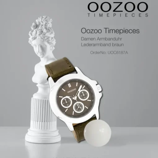 Oozoo Damen Armbanduhr Timepieces Analog Leder braun UOC6187A