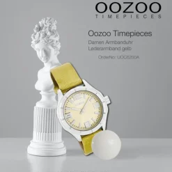 Oozoo Damen Armbanduhr Timepieces Analog Leder gelb UOC6200A