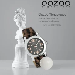 Oozoo Damen Armbanduhr Timepieces Analog Leder braun UOC7129A