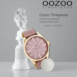 Oozoo Damen Armbanduhr Timepieces Analog Leder pink UOC8362A