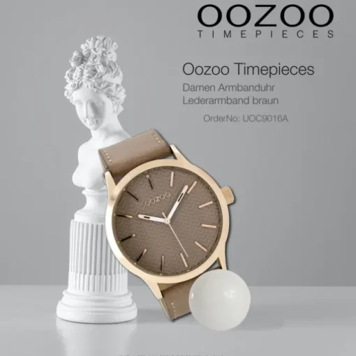 Oozoo Damen Armbanduhr Timepieces Analog Leder braun UOC9016A