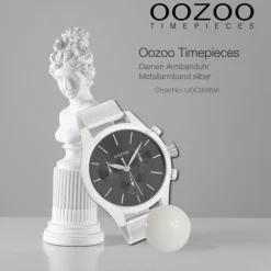 Oozoo Damen Armbanduhr Timepieces Analog Metall silber UOC9099A