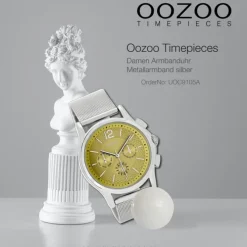 Oozoo Damen Armbanduhr Timepieces Analog Metall silber UOC9105A