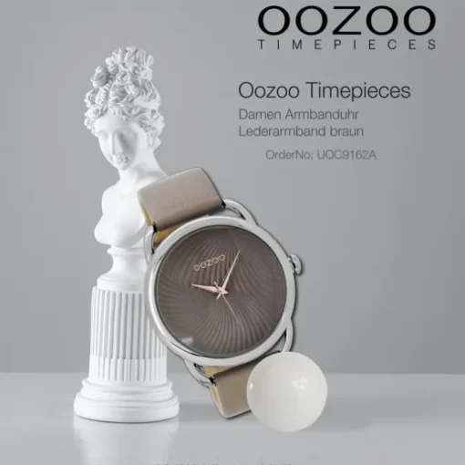 Oozoo Damen Armbanduhr Timepieces Analog Leder braun UOC9162A