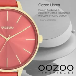 Oozoo Damen Armbanduhr Timepieces Analog Leder sienna UOC11255