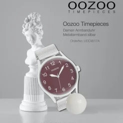 Oozoo Damen Armbanduhr Timepieces Analog Metall silber UOC9517A