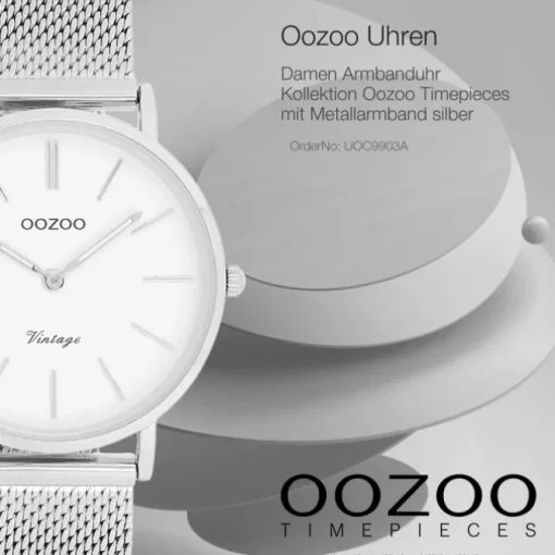 Oozoo Damen Armbanduhr Timepieces Analog Metall silber UOC9903A