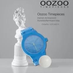 Oozoo Damen Armbanduhr Timepieces Analog Plastik blau UOC3681A
