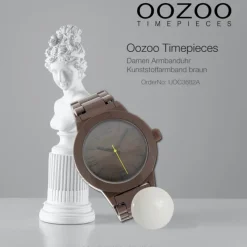 Oozoo Damen Armbanduhr Timepieces Analog Plastik braun UOC3682A